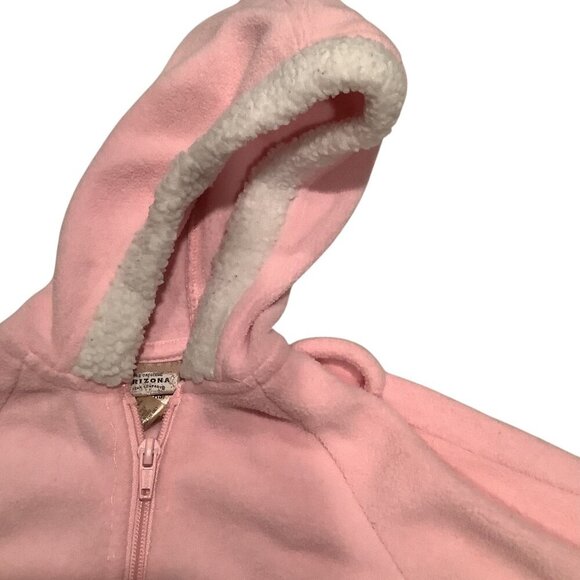 Arizona Jean Company Baby Girl Pink Lil Kitty Hooded Jumpsuit 3-6 Months - Picture 7 of 16